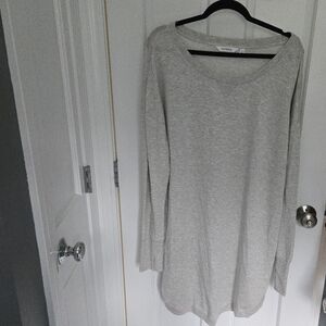 NWT Athleta Gray "Recharge" Sweatshirt Dress Size XL